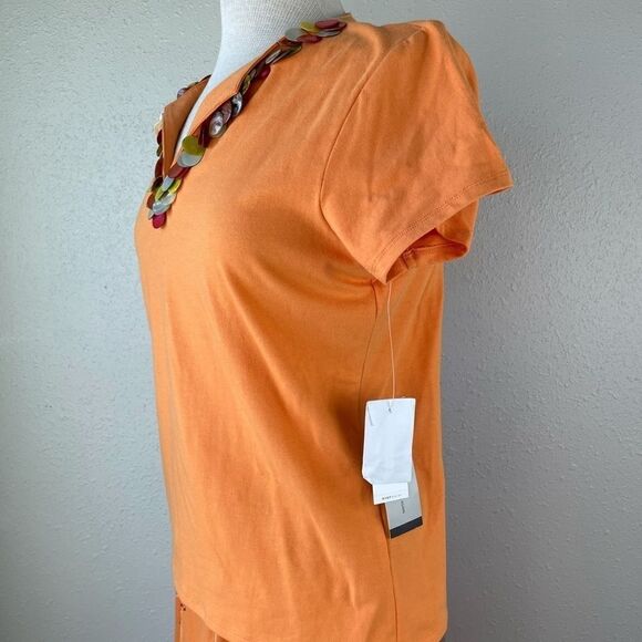 NWT Josephine Chaus Orange Skirt and Matching Top - Picture 6 of 16